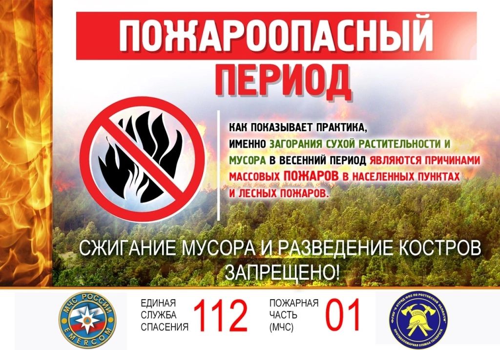 СЖИГАНИЕ МУСОРА И РАЗВЕДЕНИЕ КОСТРОВ ЗАПРЕЩЕНО!.